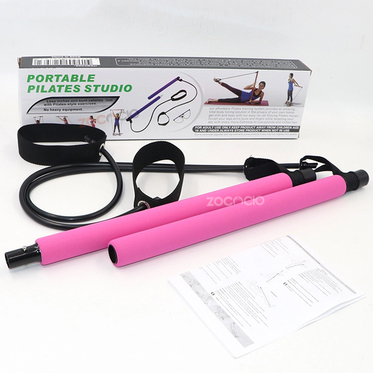 Miniatura 5 de Barra Pilates Portátil  Bandas Elastica